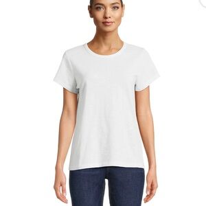 Time and tru white short sleeve